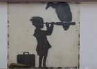 20230429-095444IMG 9271  Banksy - poste de secours - plage -  Calais (62) - France - le 29/04/2023 : PAS DE CALAIS-CALAIS, STREET ART