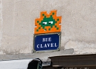 20230605-153107IMG 9640  Invader - rue Clavel -  Paris 19eme - France - le 05/06/2023 : PARIS 19eme, STREET ART, STREET ART-INVADER