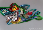 20250606-IMG 8630  Bordalo II  exposition Irréversible  Shark (Lighted Series)  2025 - galerie Mathgoth - 1 Rue Alphonse Boudard -  Paris 13eme - France - le 06/06/2025 : PARIS 13eme, STREET ART, STREET ART-BORDALO II