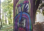 20251005-113359-100 3818  Bault  Totems - Street Art Parc -  Candes Saint Martin - France - le 05/10/2025 : CANDES SAINT MARTIN, STREET ART
