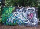 20251005-120808-100 3854  Espion  Le cri de la forêt - Street Art Parc -  Candes Saint Martin - France - le 05/10/2025 : CANDES SAINT MARTIN, STREET ART