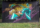 20251005-121534-100 3872  Drope  - Street Art Parc -  Candes Saint Martin - France - le 05/10/2025 : CANDES SAINT MARTIN, STREET ART