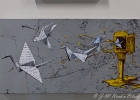 20251121-135247-IMG 0478  Brusk -Oiseau de rue - La poste du Louvre 48 rue du Louvre-  -  Paris 1er - France - le 21/11/2025 : PARIS-POSTE DU LOUVRE, STREET ART