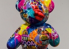 20251121-142155-IMG 0534  Jo Di Bona -Pop Graffiti Bear - La poste du Louvre 48 rue du Louvre-  -  Paris 1er - France - le 21/11/2025 : PARIS-POSTE DU LOUVRE, STREET ART
