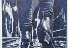 20260320-153138-IMG 2084  Jef Aerosol  Dans mes boots à talons cubains  2026 - galerie Mathgoth - 1 Rue Alphonse Boudard -  Paris 13eme - France - le 20/03/2026 : GALERIE MATHGOTH, PARIS 13eme, STREET ART, STREET ART-JEF AEROSOL